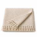 Textured Cotton Throw Blanket