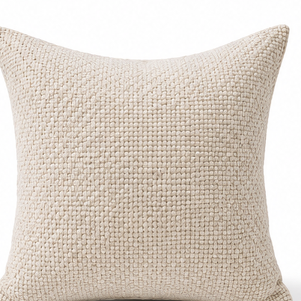 Neutral Woven Decorative Pillow