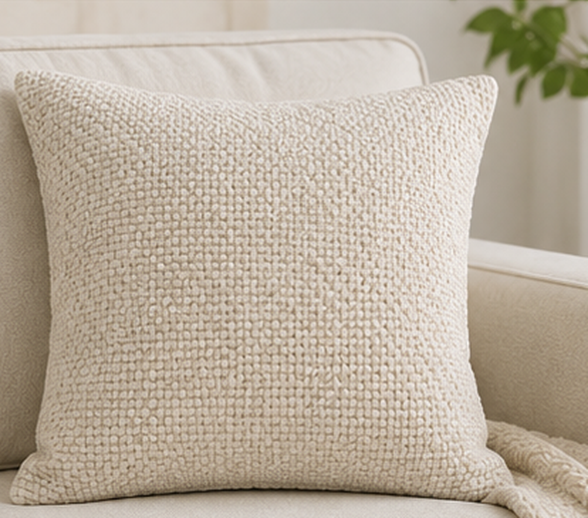 Woven Cotton Pillow Cover