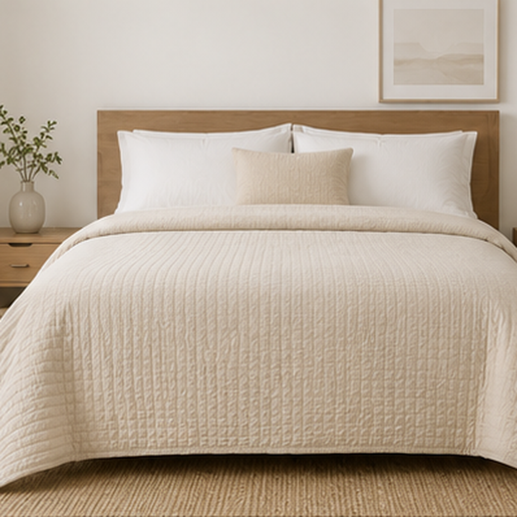 Quilted Cotton Bedspread
