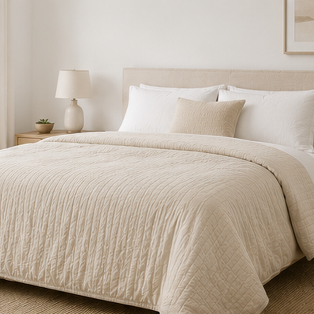 Quilted Cotton Bedspread