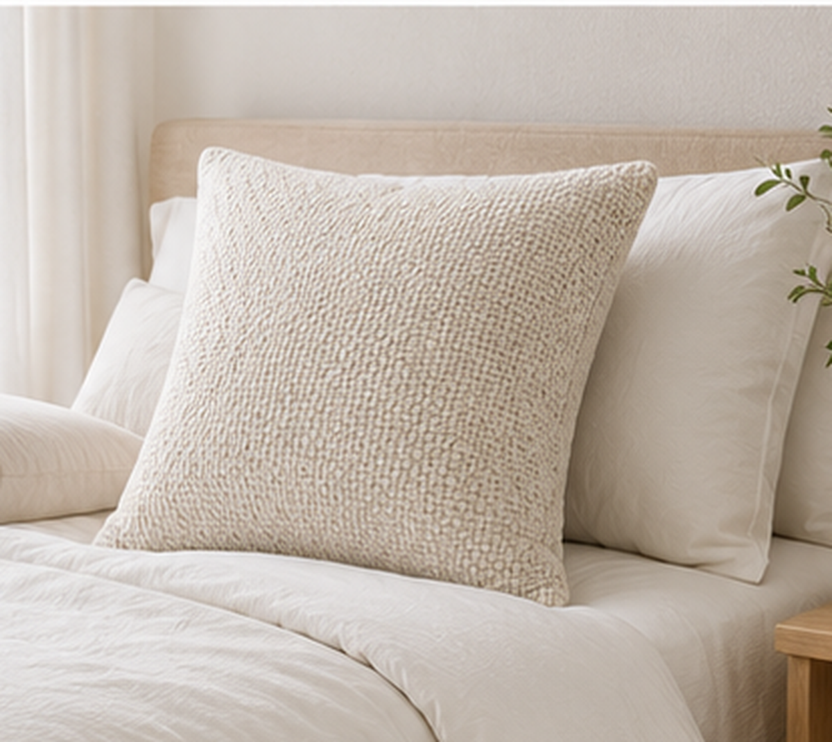 Woven Cotton Pillow Cover
