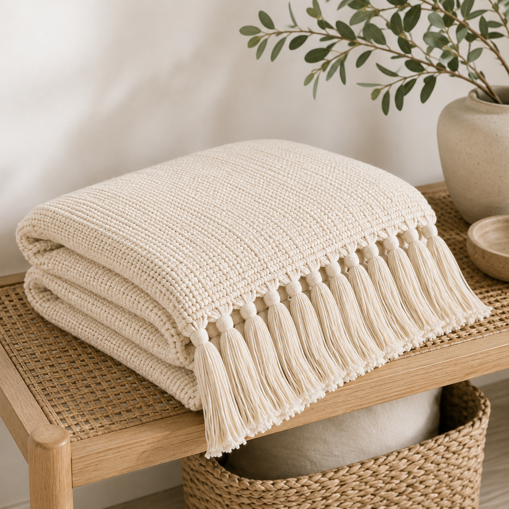 Soft Cotton Sofa Throw