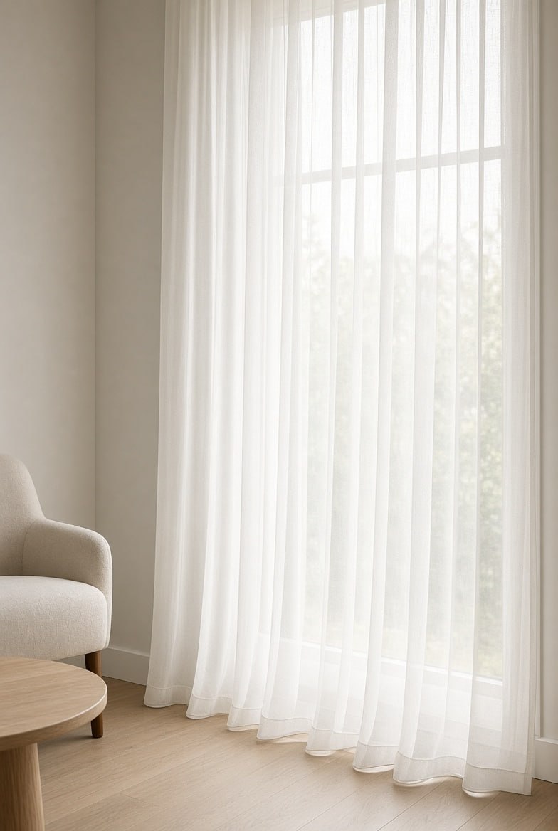 Sheer Voile Curtain Panel